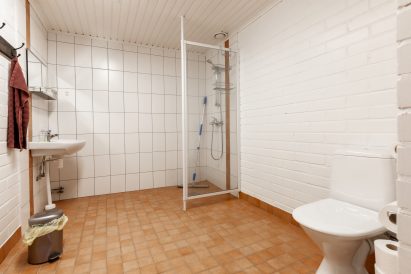 One of the ground floor toilet and shower facilities in Evo Grand Villa.