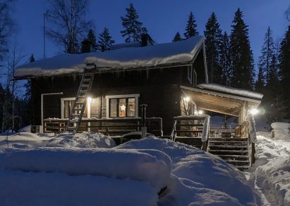 Evo Wilderness Villa in its winter attire.