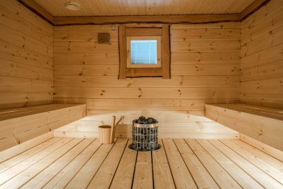 Electric sauna of Aulanko Lake Villa.