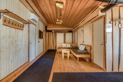 The living area on the bedroom end of Aulanko Grand Villa