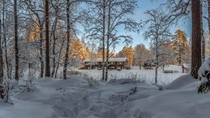 Evo Grand Villa in its winter attire.