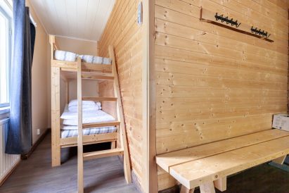 In connection with the sauna section of Evo Lakeside Villa, there is a sleeping alcove for two.