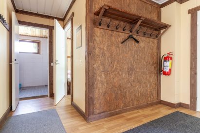 The hallway of Evo Hunt House.