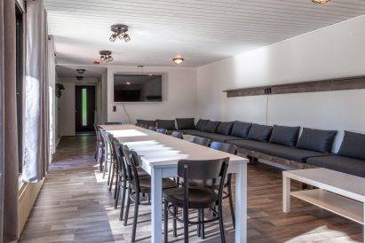 Spacious living room of Villa Springrock can be used for meetings, dining and socialising.