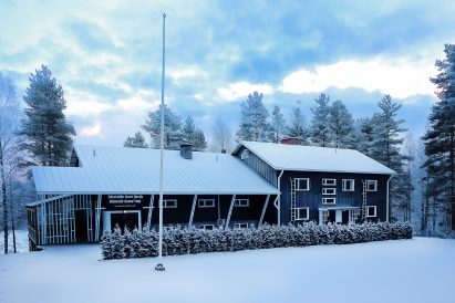 Räyskälä Grand Villa in its winter attire.